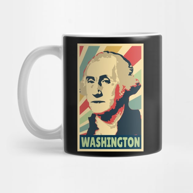 George Washington Vintage Colors by Nerd_art